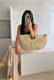 Women's woven bag beige woven - 2