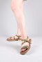 Galaf Ankle Wrap Buckle Sandals Green