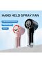 Portable Handheld Spray Fan USB Rechargeable 4 Speed Cooling Mist Fan Desktop Use - 3