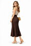 Women's Pleated Long Bell Skirt 0987 - 2