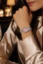 Nipons Women's Silver Color Oval Case Pink Dial with Stone Luxury Evening Dress Bracelet Wristwatch Np-2026 - 5
