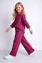 Muslin Girls' Plum Shirt Set