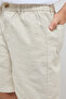 Solid Shorts with Button Closure - 6