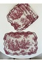 Toile De Jouy Patterned Luxury American Service Set of 6 - L'Antique Series - 2