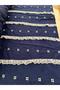 Row by Row Ruffle Lace Embroidered Cotton Voile Fabric - Width 140 cm Black and White Embroidered Dressmaking Fabric - 2