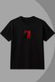 Women's Oversize T-Shirt Noir Cat Printed Black – Crew Neck, Comfortable Fit, 100% Cotton - 7