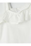 Alita City Asymmetrical Collar Ruffled Girls' Undershirt with a Difference - 4