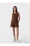 Two Mt Shop Quality Textured Women's Shorts with Elastic Waistband