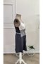 Women's multi-colored short viscose two-thread dress with ip strap, front zipper, and waist tie. - 6
