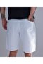 Men's White Linen Shorts – Oversized Comfortable Summer Casual Shorts with Elastic Waist and Laces - 6