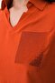 Stone Pocket Detailed Shirt Blouse - 5