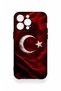 حافظة من السيليكون متوافقة مع هاتف iPhone 14 Pro Max بنمط علم كورت التركي - 2
