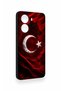 Poco X7 Pro Compatible Wolf Turkish Flag Patterned Silicone Case - 2