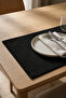 Barcelona Velvet Textured 6-Piece American Service Set Black - 2