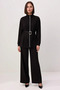 Women's Plus Size Long Sleeve Zippered Belt Detailed Relaxed Cut Knitted Tunic Set Casual Modern - 4