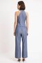 Women's Plus Size Halter Neck Sleeveless Striped Woven Vest Pants Set Fitted Cut Casual Comfortable - 5