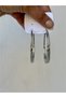 Women's Silver Color 6 cm Large Hoop Steel Earrings - 7