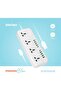 Blue 4 Universal Sockets Power Strip, Universal Sockets, 4 AC Socket, 8 USB-A & 2 USB-C, 3m Cable Length, UK Plug 3Pin - White - 6