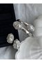 Steel Pearl Detailed Adjustable Women's Bracelet and Earring Set