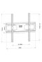 Skill Tech SH 43F Economy Fixed TV Wall Mount | Fits 26"–70" TVs | Supports Curved & Flat Screens - 2