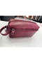 Genuine Leather Hand-Handled Zippered Unisex Crazy Burgundy Portfolio Handbag - 4