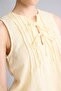Regular Fit Crew Neck Sleeveless Light Yellow Blouse F6070Ax26Hs - 4