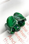 Green patterned beaded bracelet - 2