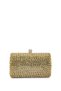 Women's Faux Leather Gold Evening Dress Bag