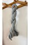 Linen Karatezgah Woven Buldan Model Scarf Bandana Shawl 30X170 cm 1 Piece - 3
