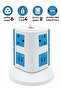 4U002 Smart Socket with 6 Gangs 4 USB & 5m Length Cable