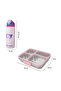 Stainless Steel Bento Lunch Box 945ml w/ Stainless Steel Water Bottle 948ml – Pink - 9