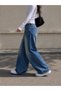 Unisex Fade Wide Leg Denim Pants - 4