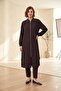 Women's Skirt with Layered Hem and Natural Texture Zipper Closure 15270