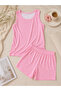 Women's Strappy Shorts Pajama Set Comfortable Summer Home Wear - 3