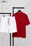 Trust Problem Printed Large Size Unisex Oversize T-Shirt Shorts Set - 2