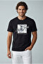 Men's Crew Neck Brand Logo Printed T-Shirt - 3