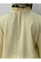Aybirce Sleeve Tunnel Collar Ruffled Short Shirt-As5975 Yellow - 6