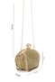 Women's Faux Leather Gold Evening Dress Bag - 2