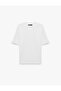 Βαμβακερό μπλουζάκι με κοντό μανίκι Oversize Basic - 3