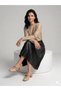 Women's Pearl Band Detailed Beige Leather (Matte Leather) Casual Graduation and Wedding Dress Shoes - Women's Heeled Shoes (Heel Height 4cm)