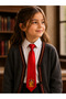 Harry Potter Gryffindor Tie Red Color Adjustable Elastic 3-10 Years Unisex Children's Tie - 3