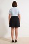 Women's Plus Size Bell Cut Skirt Gold Button Detailed Short Length Casual Daily Knitted Modern Stylish Comfortable - 5