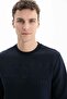 Ar-Ma Men's Crew Neck Sweatshirt with Text Print, Pocketless, Regular Fit, Three Yarns K26124600801 - 2