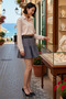 Women's Plaid Mini Skirt Balloon Cut Belted Short Length Woven Casual Daily Modern Stylish Comfortable Elegant - 2