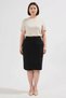 Women's Plus Size High Waist Pencil Cut Midi Denim Skirt Cotton Blend Comfortable Daily Casual Stylish - 4