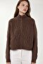 Crop Soft Textured Zippered Hair Braided Knitwear Cardigan - 6