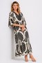 Women's Plus Size Black, Collar Stone Detailed Skirt Hem Layered Dress 65N39542 - 3