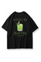 Unisex lamb ear t-shirt black
