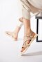 Yokas Cross Strap Double Buckle Women's Sandals Beige Suede - 3