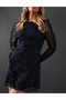 Rochie scurta, Bleumarin